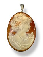 Pendente Mandile 1922 Donna Cammei  in Argento Conchiglia 2MCICM52 - 2MCICM52